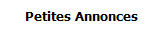 Petites Annonces